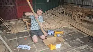 Распаковка бензинового триммера Partner for garden и сборка каркаса для туалета
