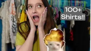 HUGE closet clean out part 1 shirts 