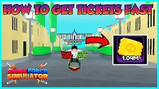 How To Get MILLIONS Of Tickets Fast In Anime Force Simulator I ROBLOX