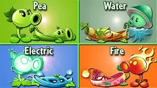 Random 6 Pair PEA & Vine Plants Battlez - Who Will Win? - PvZ 2 Plant vs Plant