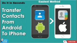 how to transfer contacts from android To iphone