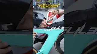A bike with a built-in hydration system