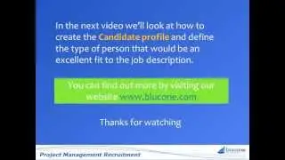 Recruiting Project Managers Project Manager Job Description video #2