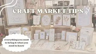 RUNNING A MARKET STALL ✿ everything you need to know + my experience & tips vending at craft markets
