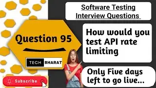How would you test API rate limiting | Software testing interview question 2025 | Tech Bharat