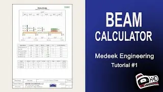 Medeek Engineering Plugin Tutorial 1 - Beam Calculator
