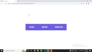 Animated Navigation Menu Bar Hover Effect in HTML and CSS