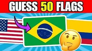 🚩 Guess the Country by the Flag Quiz 🌎 | Can You Guess 50 Flags?