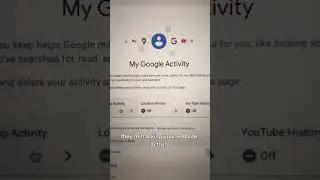 What Google is tracking on you #shorts