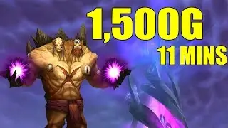 World of Warcraft: Warlords of Draenor 1500 Gold 11 Mins Patch 6.2 Farming Spot How To Guide