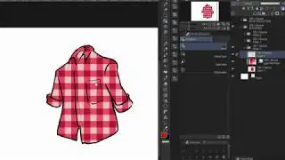 How to create a PLAID SHIRT in CLIP STUDIO PAINT