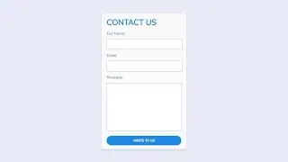 Make a Contact us Form in HTML and CSS