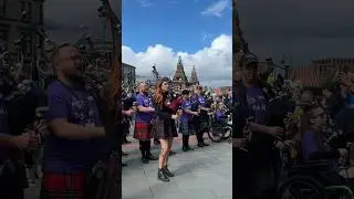 Playing Scotland the Brave with 175 pipers and drummers | Piping Live 2024 Big Band