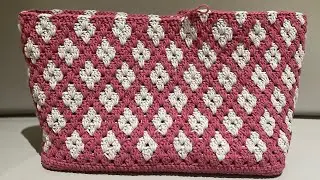 Beautiful crochet tote bag #beautiful #totebag #crochetbag #handmade #making #youtube #beginners #up