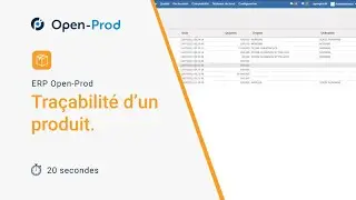 Stock - Traçabilité d'un produit