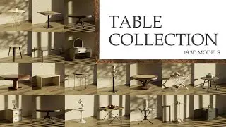 3D Models Showcase- Table Collection | Blender Creations