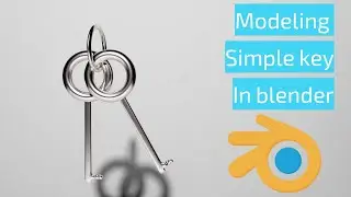 modeling 3d key in blender|blender tutorial