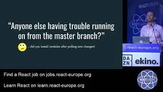 Move fast with confidence - Paul Armstrong aka @paularmstrong at @ReactEurope 2019