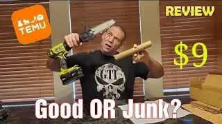 TEMU HAUL 6" Drill Chainsaw Attachment Honest Full Review #amazon