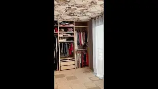 Step-by-step sound insulation in a closet 