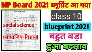 class 10 social science blueprint 2021 mp board|mp board blueprint 2021 class 10|class 10 blueprint