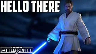 Star Wars Battlefront - Hello There - Hero Battles Funny Moments