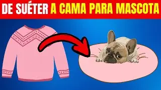 CAMA para MASCOTAS 🐶 reciclando ROPA 🧥. ¡¡Facilísimo!!