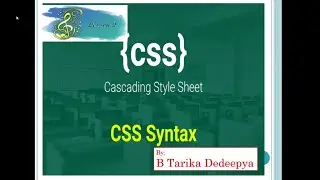 CSS syntax lesson 2 