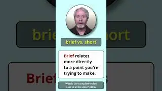 “BRIEF vs. Short” (What’s the difference?) - という単語を学びましょう！（違いは何ですか？）#shorts