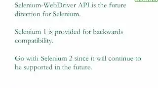 Choosing Selenium Tool