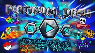 🌟Platinum dash v.3 texture pack by: itzGGerard (me) | Geometry dash 2.111 PC & Mod Menu Hack [icons]