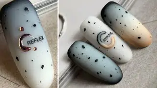 😍Самый популярный градиент/ ГРАДИЕНТ молочной базой / матовый топ с чёрными хлопьями