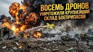 Украинские дроны уничтожили склад оружия России в Амвросиевке: последствия удара