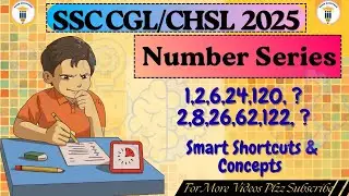 Number Series Reasoning Tricks | Smart Shortcuts & Concepts | For SSC Exams 2025 | Exam Boosters