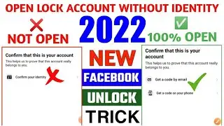 Your Account Has Been Locked | Facebook Confirm Your Indentity | Unlock Facebook id 2022