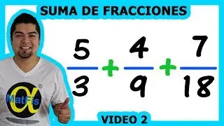 Addition of 3 fractions with LCM (least common multiple) 1 | Alfa MatFis