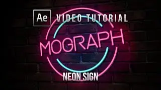 Tutorial Animasi NEON SIGN - Adobe After Effects