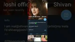Shivangi joshi telegram I'd