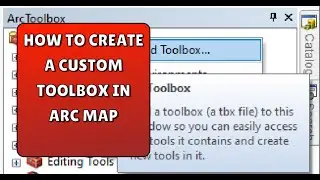 How to crete a Custom Toolbox in ArcMap ?