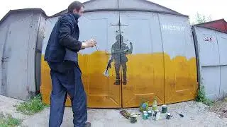 Марка "Русский военный корабль" на гараж
