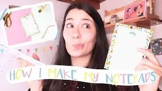 HOW I MAKE NOTEPADS! // How I mount my notepads to sell on Etsy