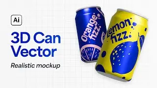 How to make 3D Can Artwork in Adobe Illustrator 