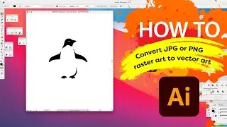 How to convert a JPG or PNG image to vector art in Adobe® Illustrator® using Image Trace
