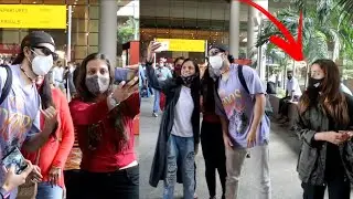 Varun Dhawan Wife Natasha Gets Jealous😡When A Female Fan Gets To Close To Him For Selfie