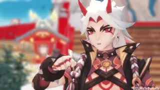 Arataki Itto|HotFood【MMD Genshin Impact Animation】