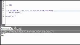 Intro To Python: Boolean operators