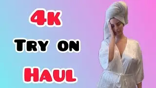  Micro Bikini Try -On Haul Transparent |Transparent Lingerie & See-through style #31