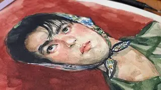 Рисую хлопчика акварелью
