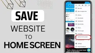 How to Save Website to Home Screen on Android |2023