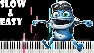 Crazy Frog - Axel F piano tutorial easy for beginner (SLOW EASY PIANO TUTORIAL